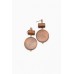 Sammy Chocolate Circle Drop Earring